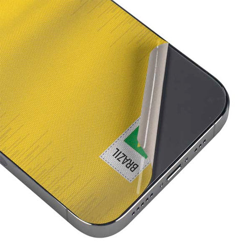 Brazil Soccer Flag iPhone 16 Pro Skin